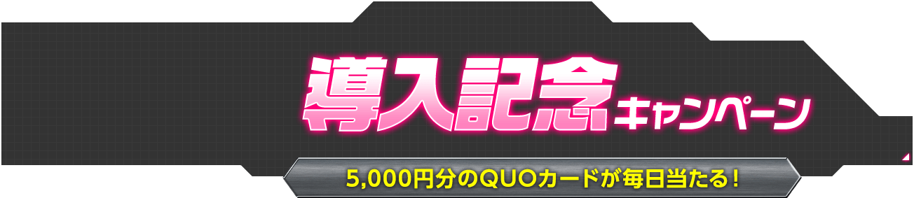 導入記念キャンペーン 5,000円分のQUOカードが毎日当たる！